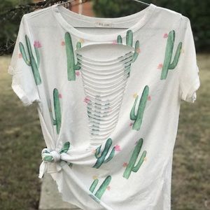 Cut Up Cactus Shirt